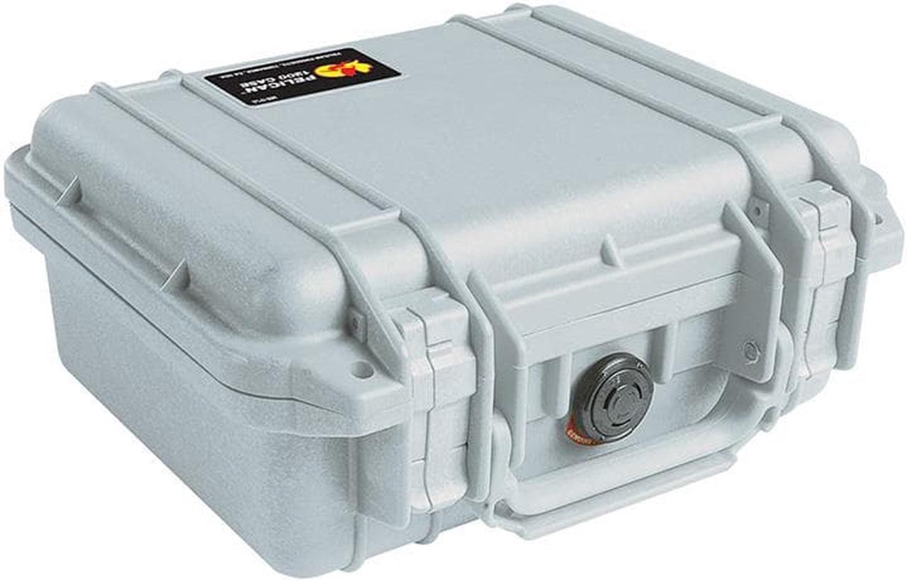 Alt view image 5 of 10 - Pelican 1400 Case with Foam (Silver)