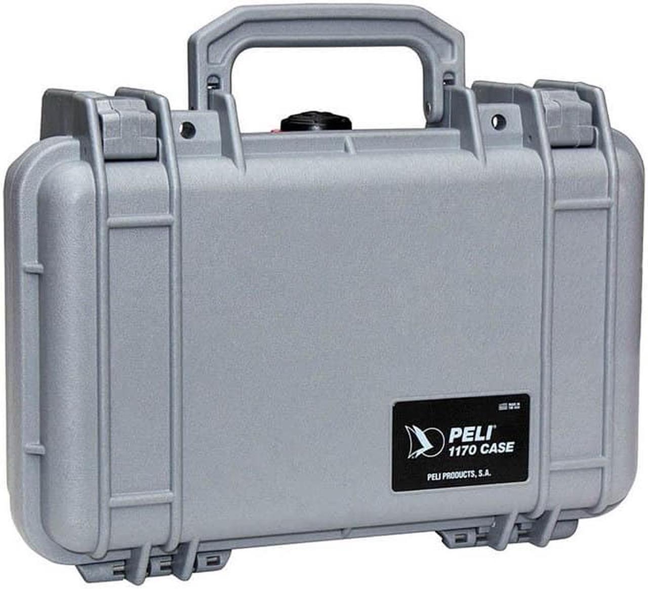 Alt view image 4 of 10 - Pelican 1400 Case with Foam (Silver)