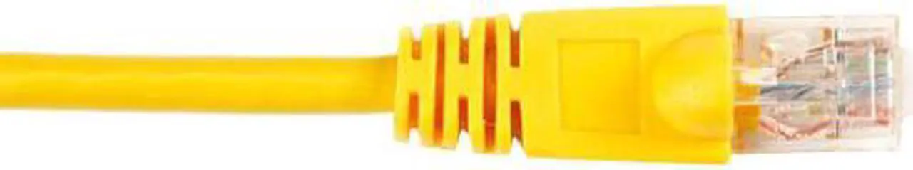 Alt view image 2 of 8 - Black Box CAT6PC-003-YL Black Box CAT6 Value Line Patch Cable, Stranded, Yellow, 3-ft. (0.9-m) - Category 6 for Network Device - Patch Cable - 3 ft - 1 x RJ-45 Male Network - 1 x RJ-45 Male