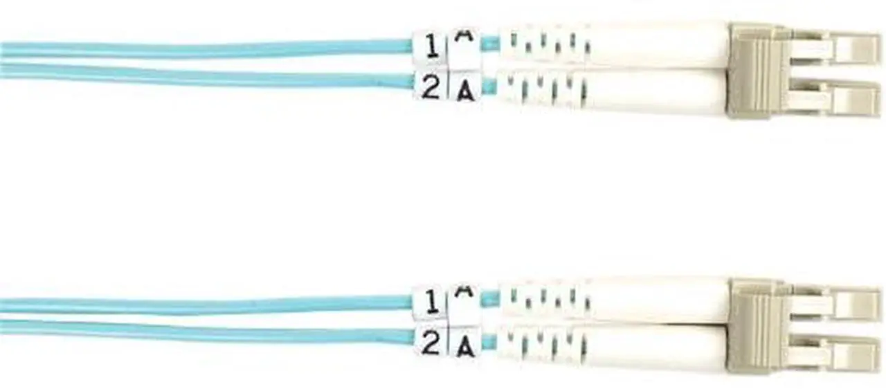 Alt view image 6 of 10 - Black Box FO10G-001M-LCLC 3.28 ft. Aqua Multimode Value Line Patch Cable