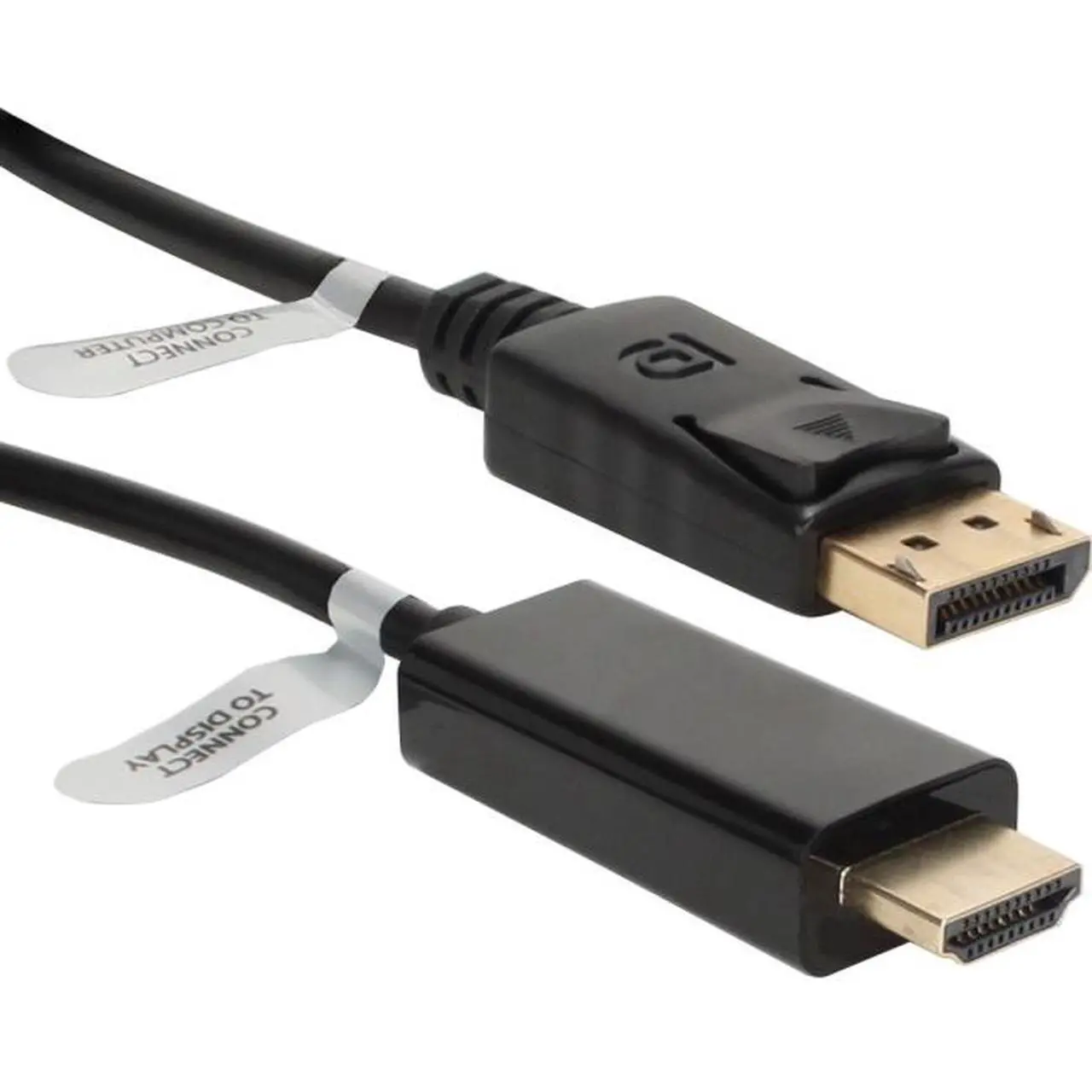 Alt view image 6 of 7 - QVS DPHD-03 3FT DISPLAYPORT TO HDMI DIGITAL