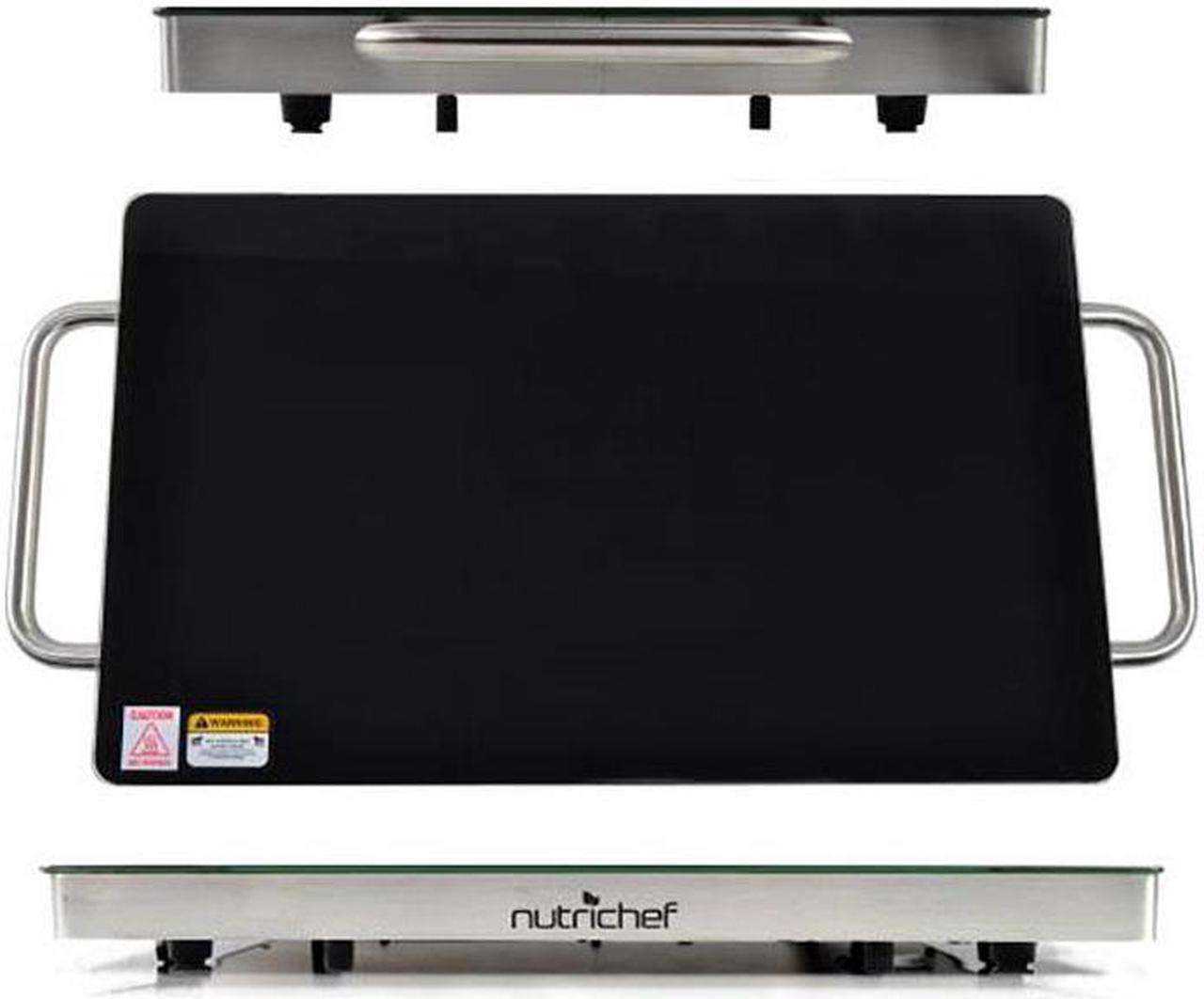 Main image of NUTRICHEF  Nutrichef Electric Warming Tray / Food Warmer with Non-Stick Heat-Resistant Glass Plate