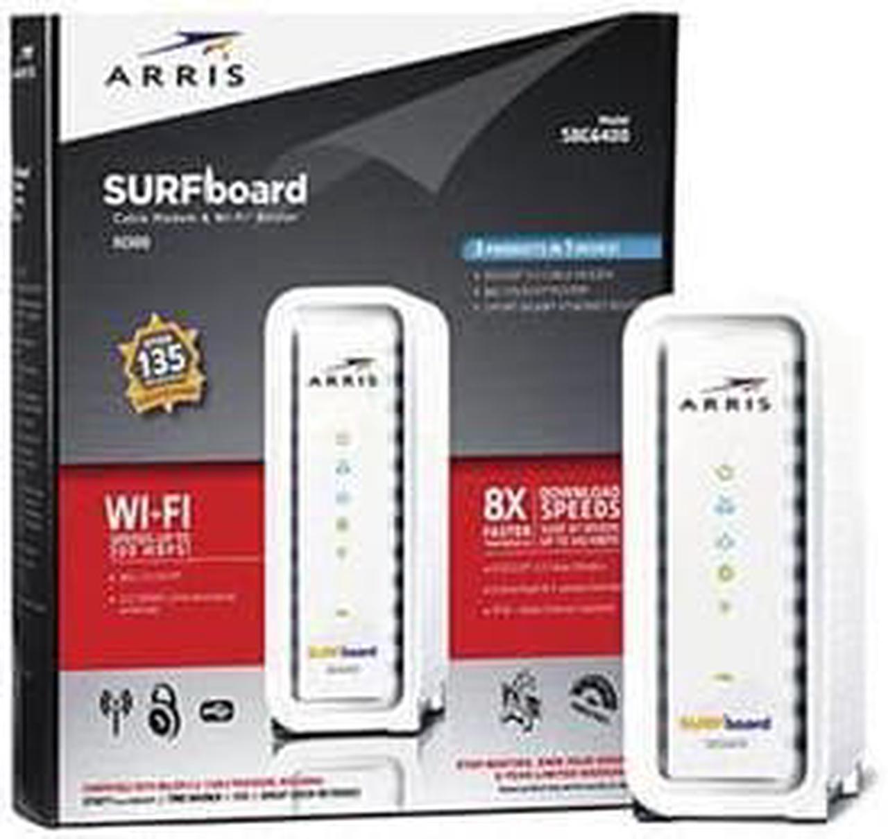 Alt view image 5 of 6 - ARRIS SURFboard N300 DOCSIS 3.0 Cable Modem Router (SBG6400) Certified with Comcast Xfinity, Time Warner Cable, Charter, Cox, Cablevision, and more (White Retail Packaging)