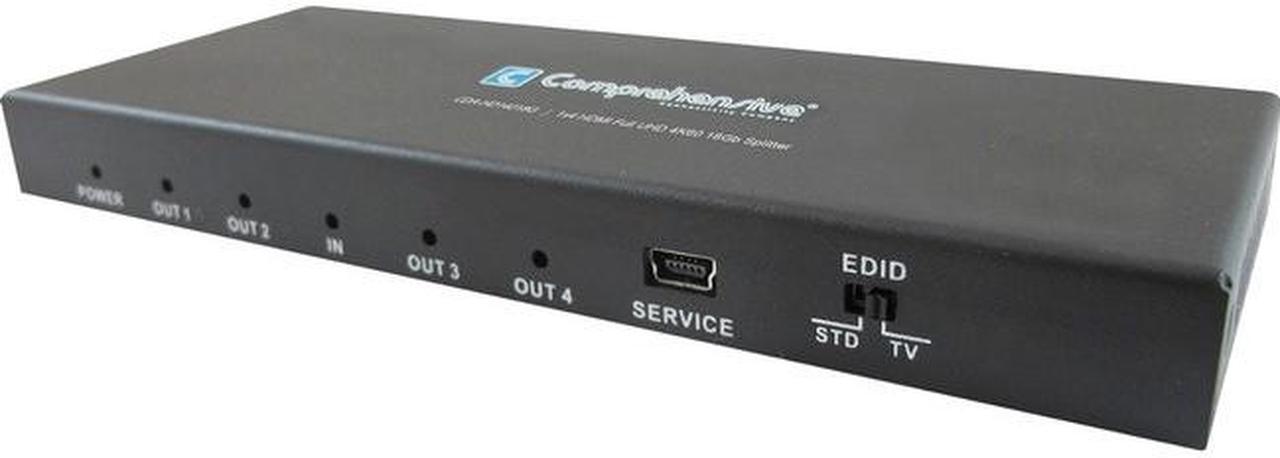 Alt view image 2 of 7 - Comprehensive 1x4 HDMI Full UHD 4K60 18Gb Splitter CDA-HD14018G