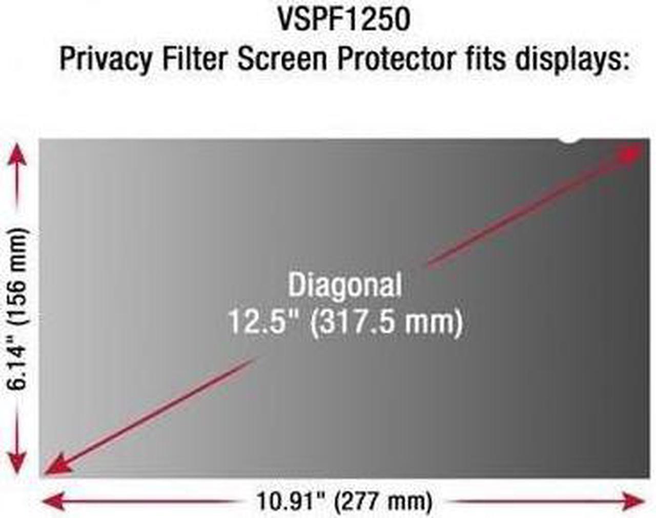 12.5 Inch Privacy Filter Screen Protector for Widescreen 16:9 Laptops with Anti-Glare and Anti-Scratch