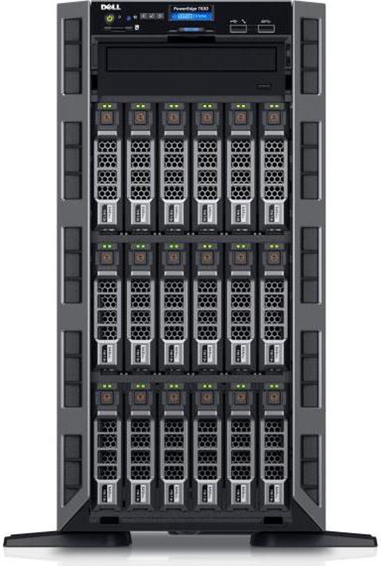 Main image of Dell PowerEdge T630 5U Tower Server - 1 x Intel Xeon E5-2620 v4 Octa-core (8 Core) 2.10 GHz - 16 GB Installed DDR4 SDRAM - 1 TB (1 x 1 TB) Serial ATA/600 HDD - Serial ATA Controller - 2 x 750 W