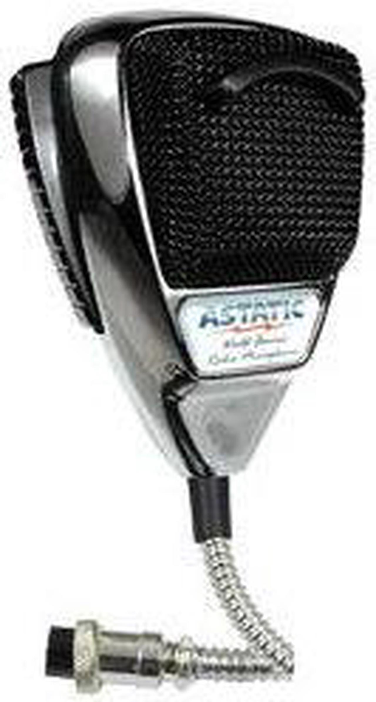 ASTATIC TM 302-10187 636L NOISE CANCELING 4-PIN CB MICROPHONE  CHROME EDITION