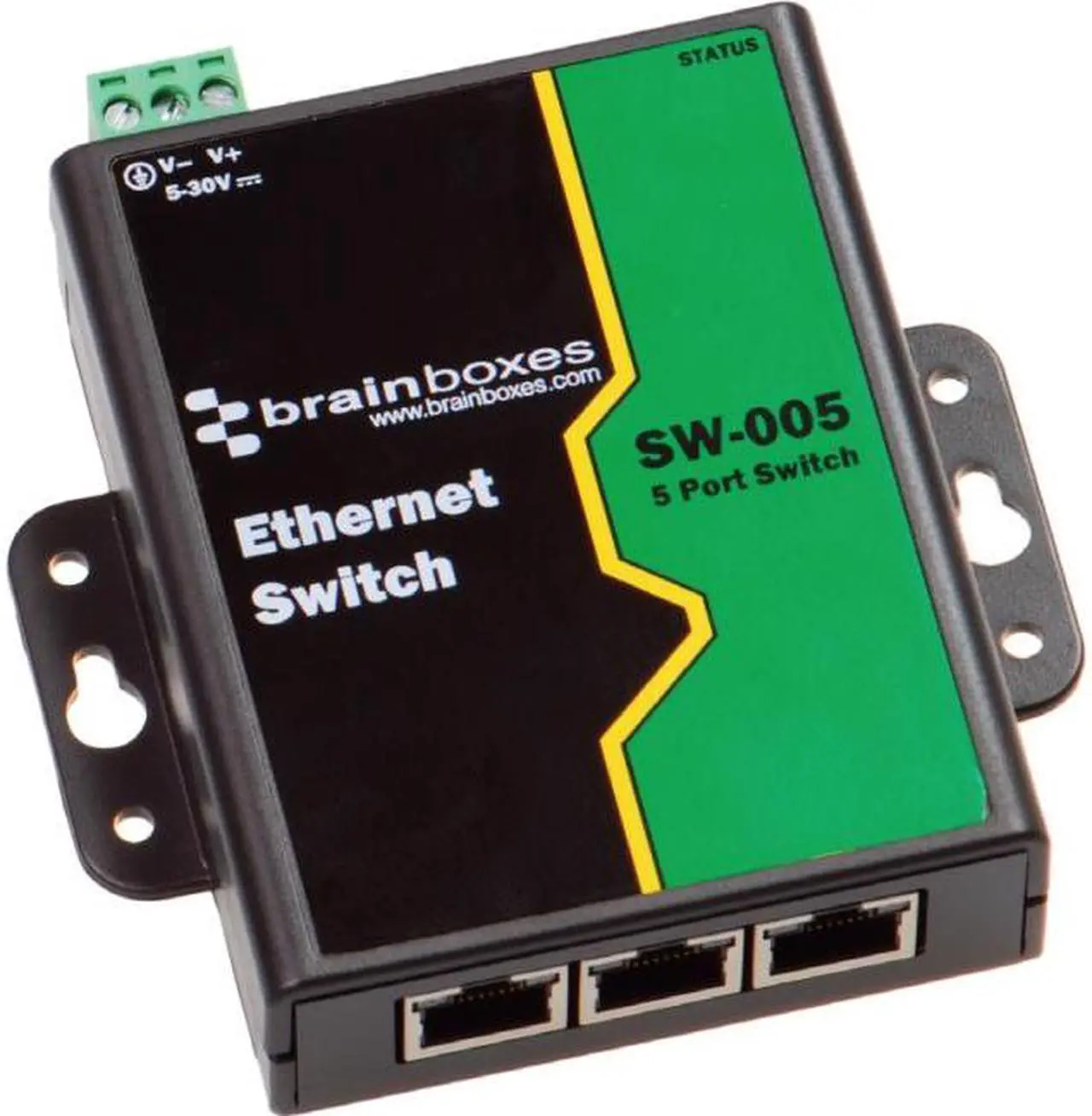 Alt view image 15 of 20 - Brainboxes SW-005 Unmanaged Ethernet Switch 5 Ports