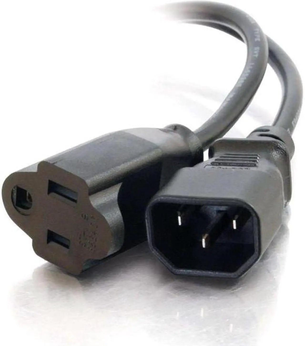 Alt view image 6 of 6 - 6FT 18 AWG MONITOR POWER ADAPTER CORD (IEC320C14 TO NEMA 5-15R) (TAA COMPLIANT)