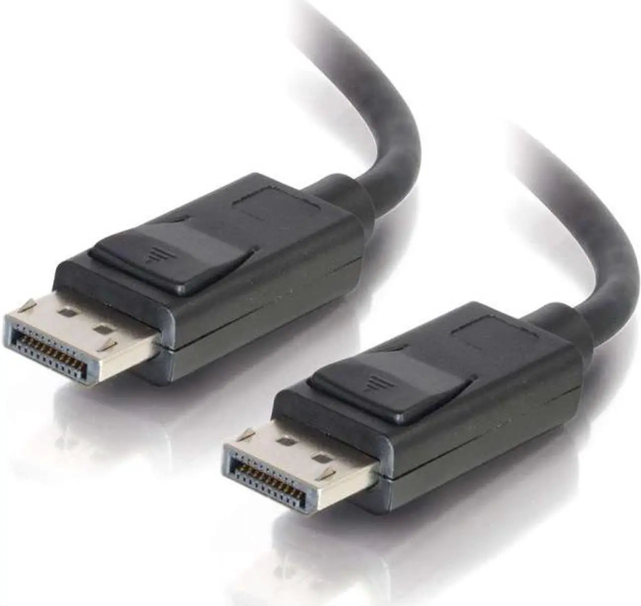 Alt view image 3 of 7 - C2G 54425 DisplayPort Cable with Latches M/M, 8K UHD Compatible - Digital Audio Video, Black (30 Feet, 9.14 Meters)