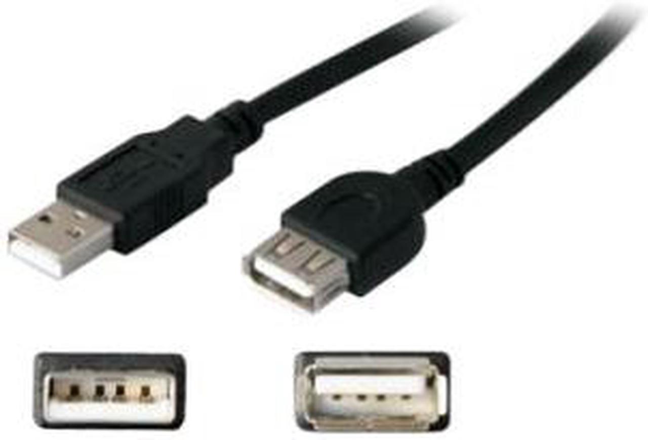 Addon 15Ft Usb 2.0 (A) Male To Female Black Extension Cable