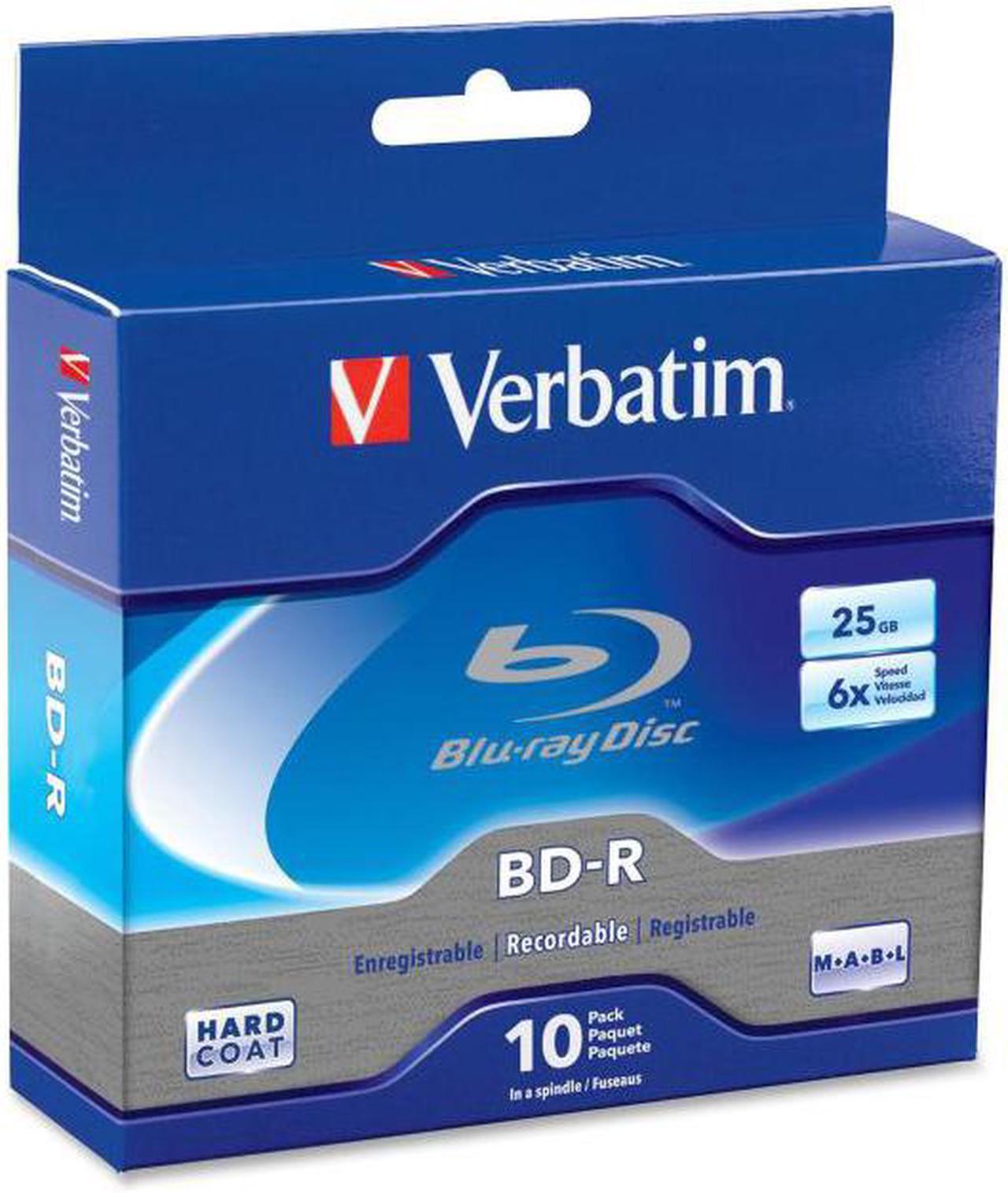 VERBATIM CORPORATION 97238 10PK BD-R 25GB 6X SPINDLE BOX