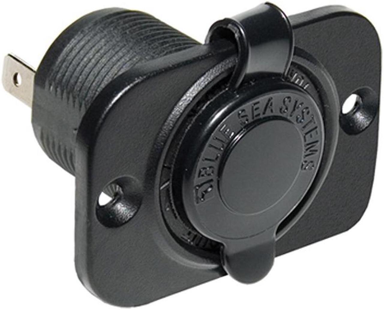 Main image of BLUE SEA 12 VOLT DASH SOCKET- BLACK
