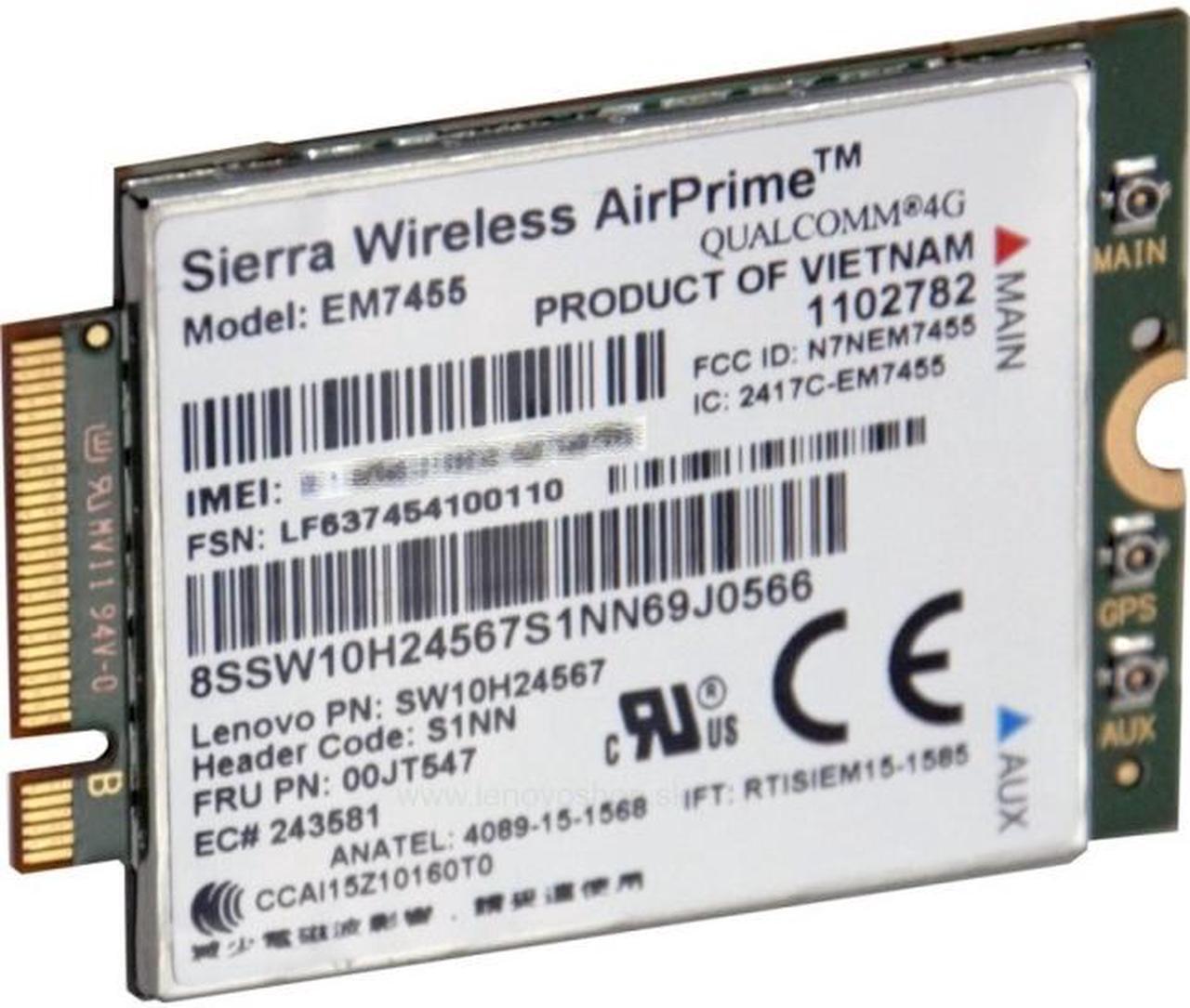 Alt view image 20 of 20 - THINKPAD EM7455 4G LTE