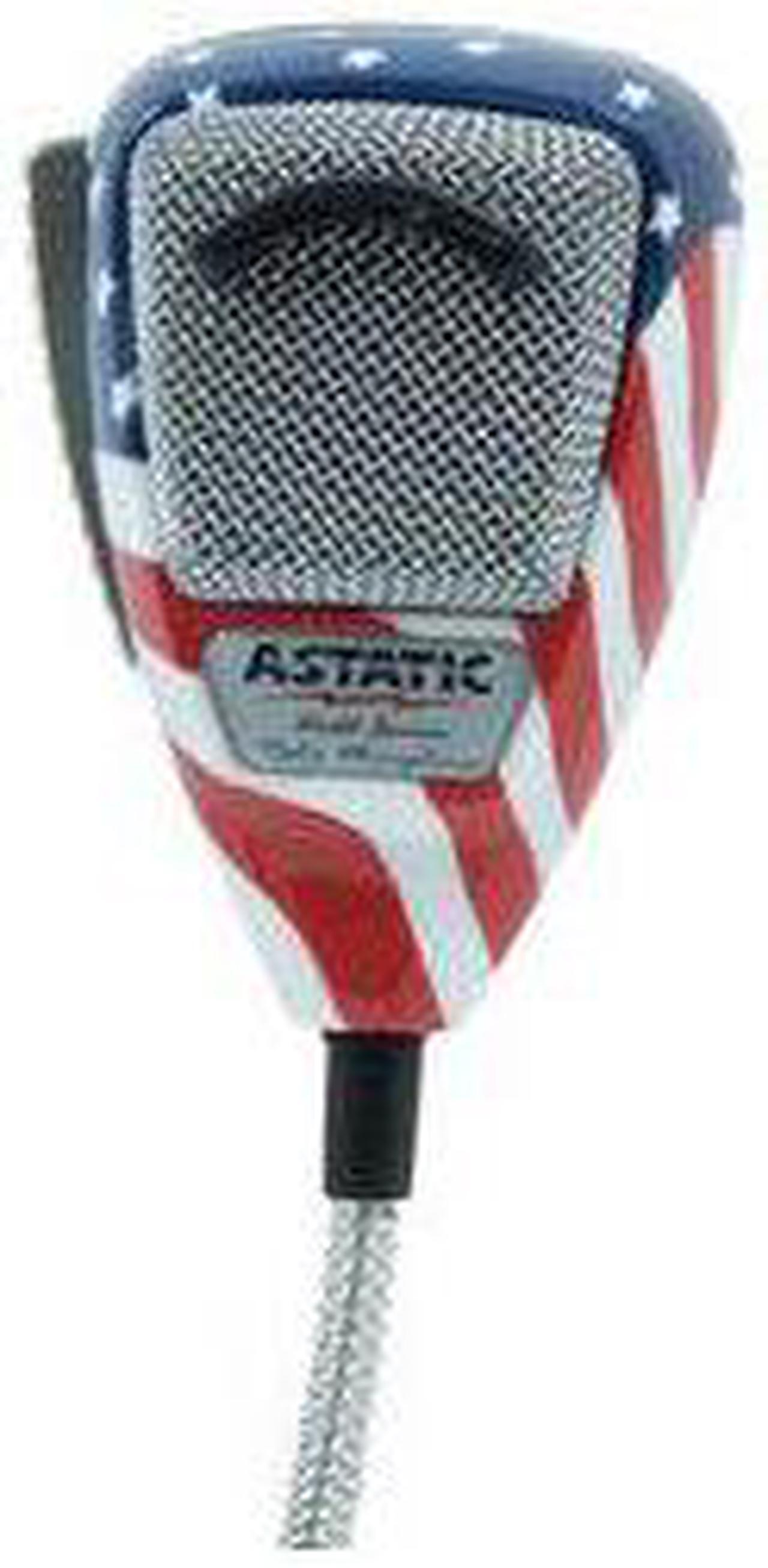 Main image of ASTATIC TM 302-10309 636L NOISE CANCELING 4-PIN CB MICROPHONE  STARS N     STRIPES
