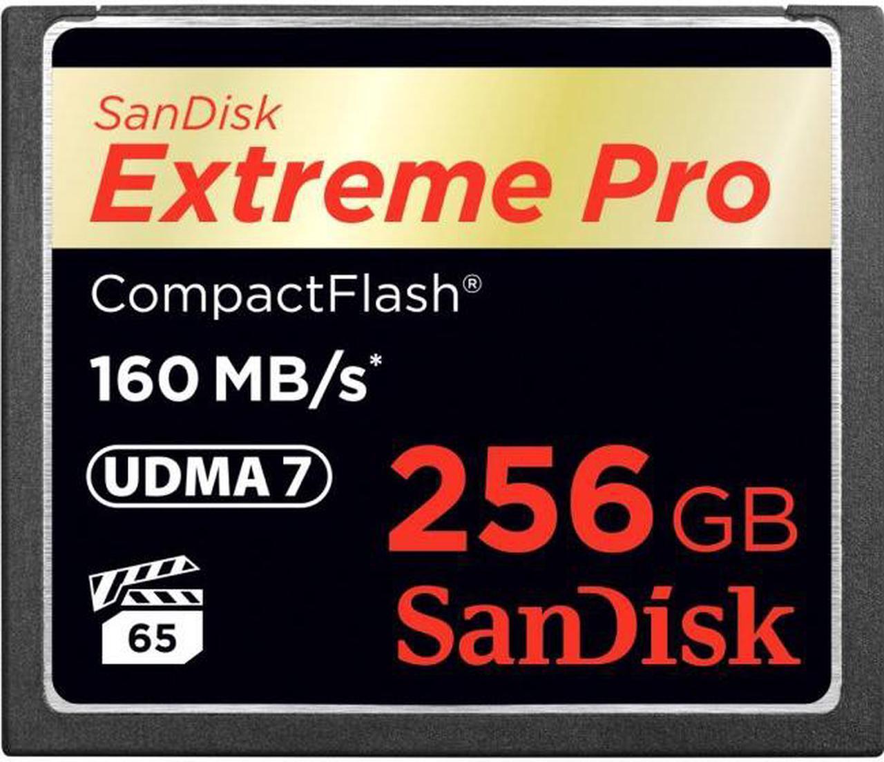 Alt view image 12 of 19 - SanDisk 256GB Extreme Pro CompactFlash Memory Card (160MB/s)