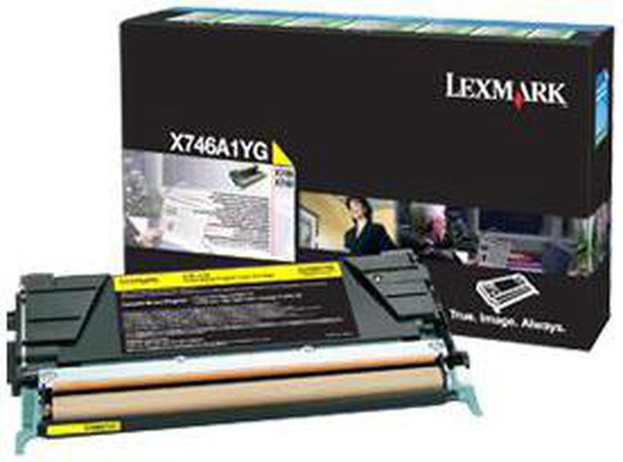 X746, X748 YELLOW RETURN PROGRAM TONER CARTRIDGE