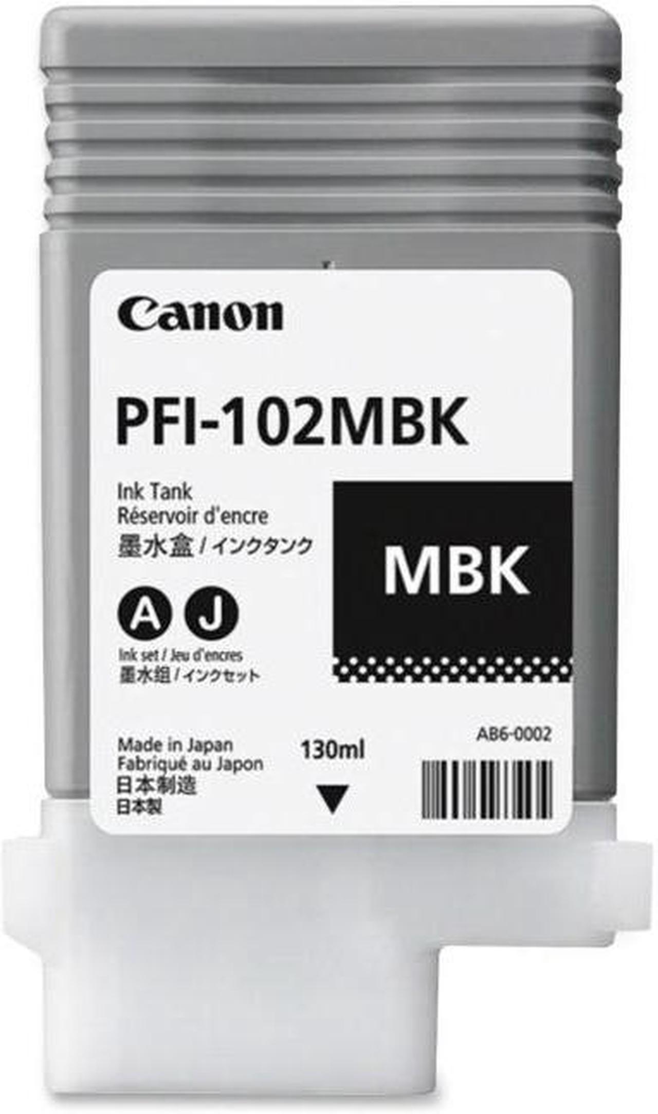 Canon - 0894B001AA - Canon PFI-102MBK Original Ink Cartridge - Inkjet - Matte Black - 1 Each