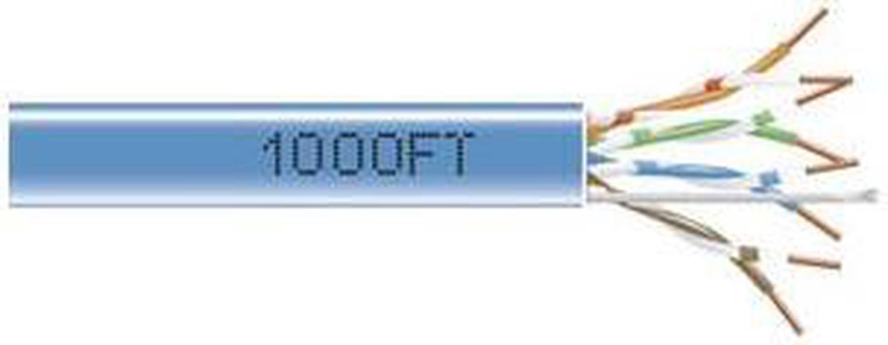 Alt view image 3 of 9 - Black Box EYN850A-PB-1000 CAT5e 350-MHz Solid Bulk Cable - Unshielded, Plenum, Blue, 1000 ft. Pull Box