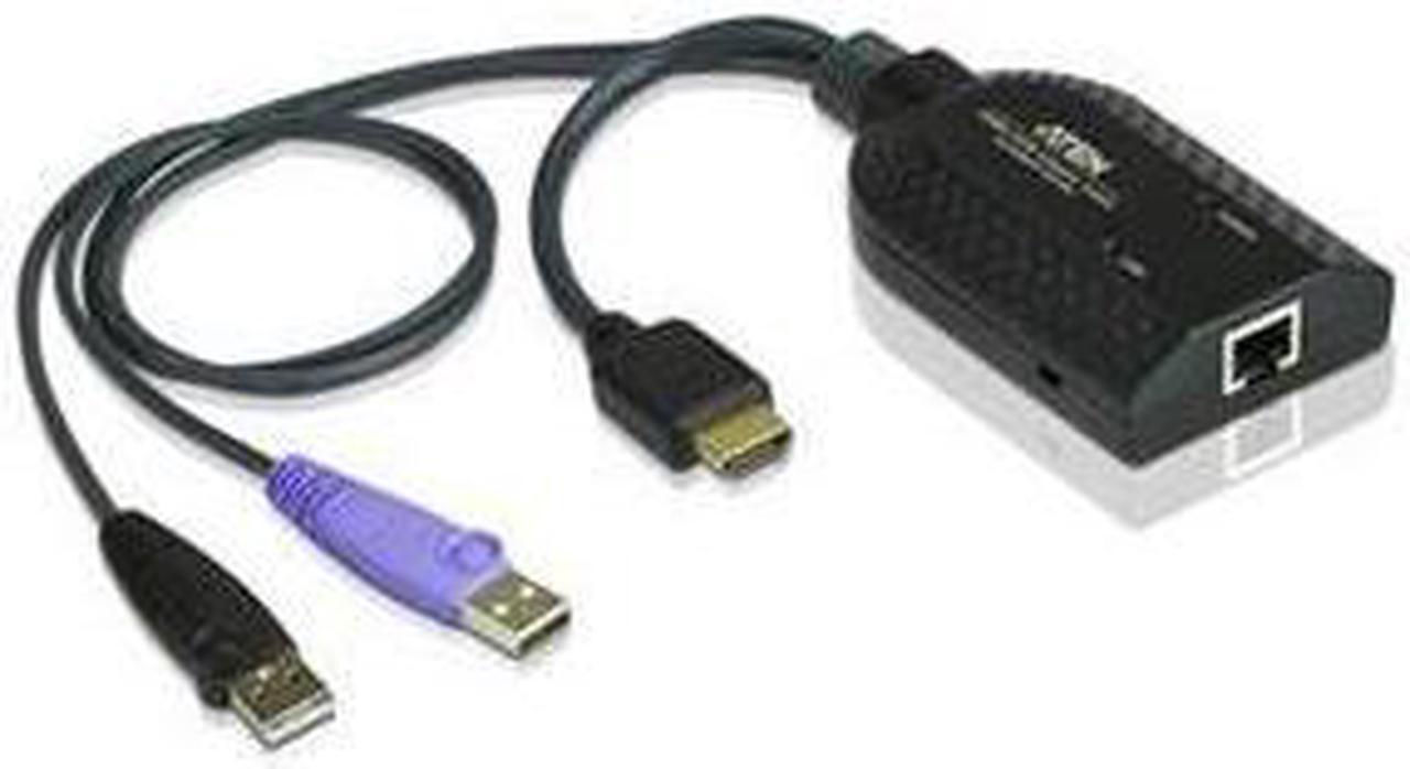 Alt view image 2 of 7 - ATEN HDMI USB Virtual Media KVM Adapter Cable with Smart Card Reader (CPU Module) KA7168