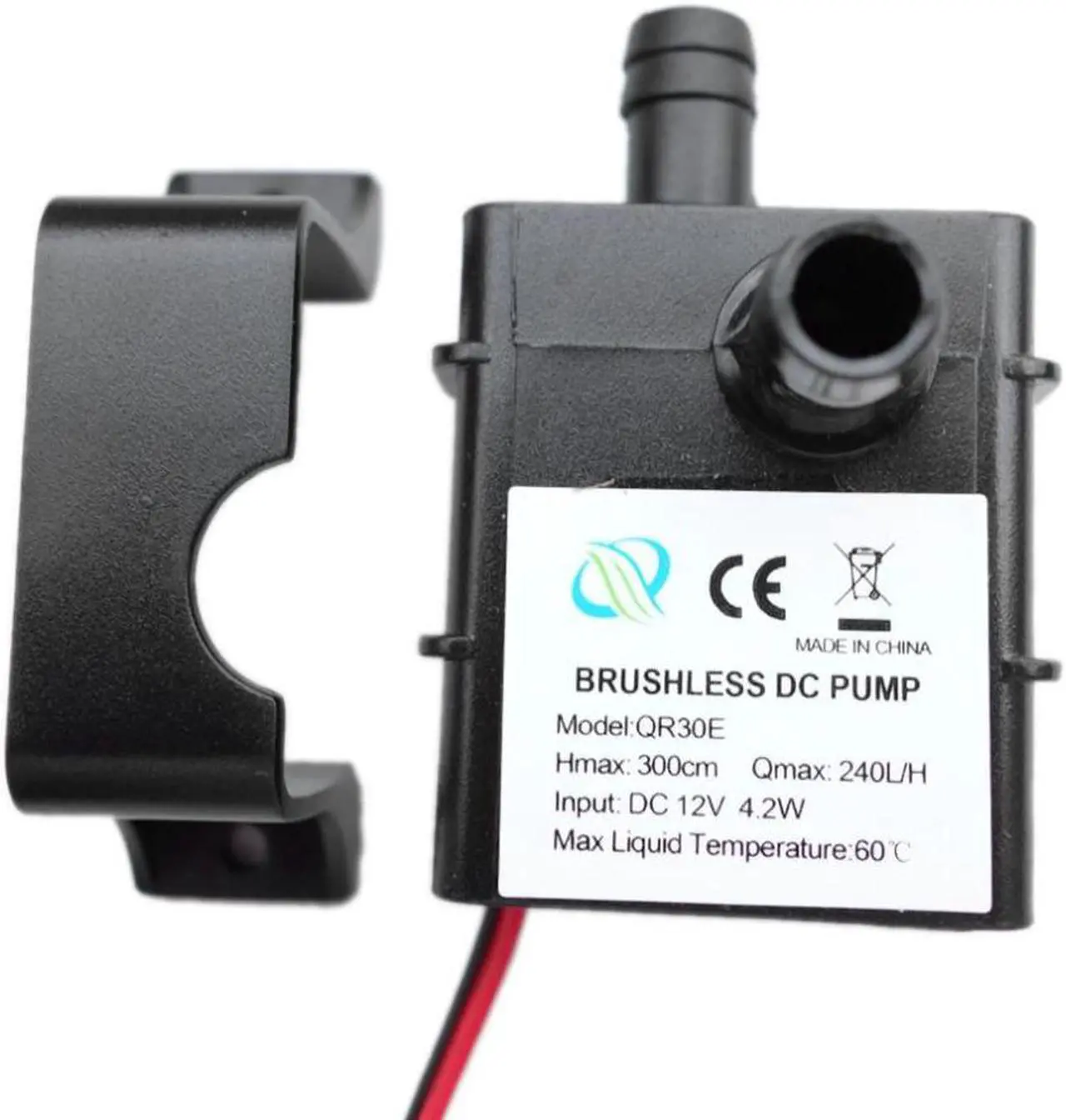 Alt view image 3 of 3 - Ultra-quiet DC 12V 4.2W 240L/H Flow Rate Waterproof Brushless Pump Mini Submersible Water Pump QR30E