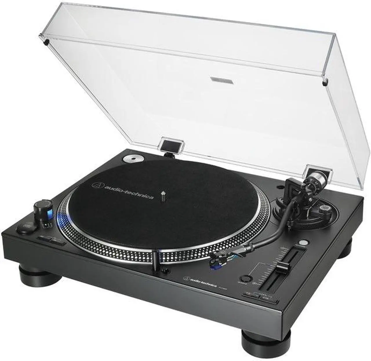 Alt view image 7 of 20 - AUDIO TECHNICA AT-LP140XP-BK DIRECT-DRIVE PRO DJ TURNTABLE
