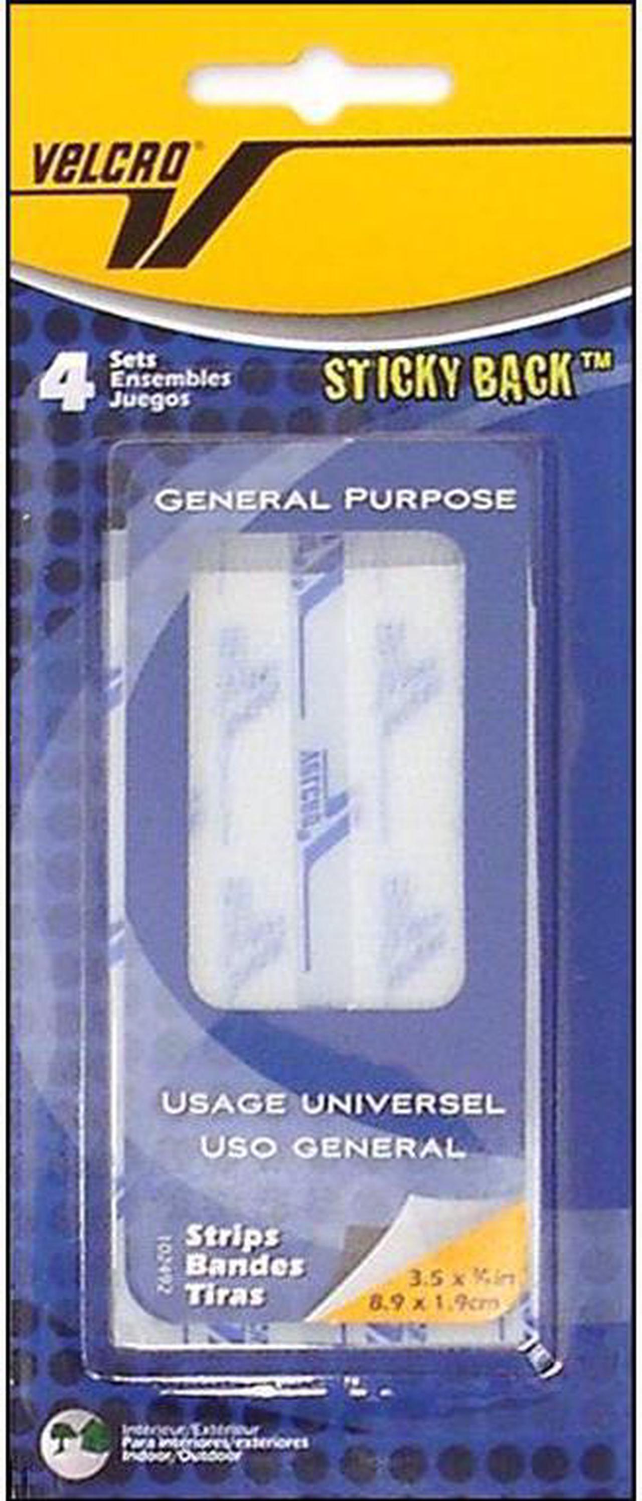 Alt view image 2 of 6 - VELCRO(R) brand STICKY BACK(R) Tape 3/4"X3-1/2" 4/Pkg-White