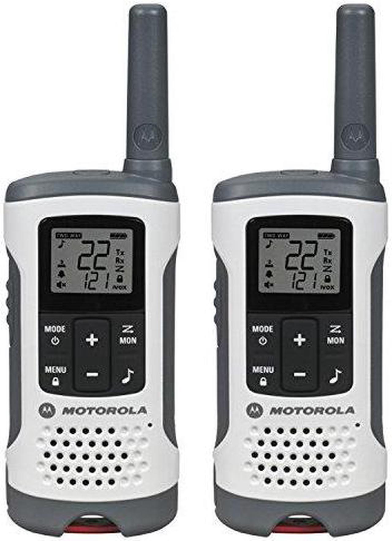 Alt view image 5 of 20 - Motorola T260 Two-Way Radio - 37KM Model + NOAA Rechargeable  (Dual Pack)
