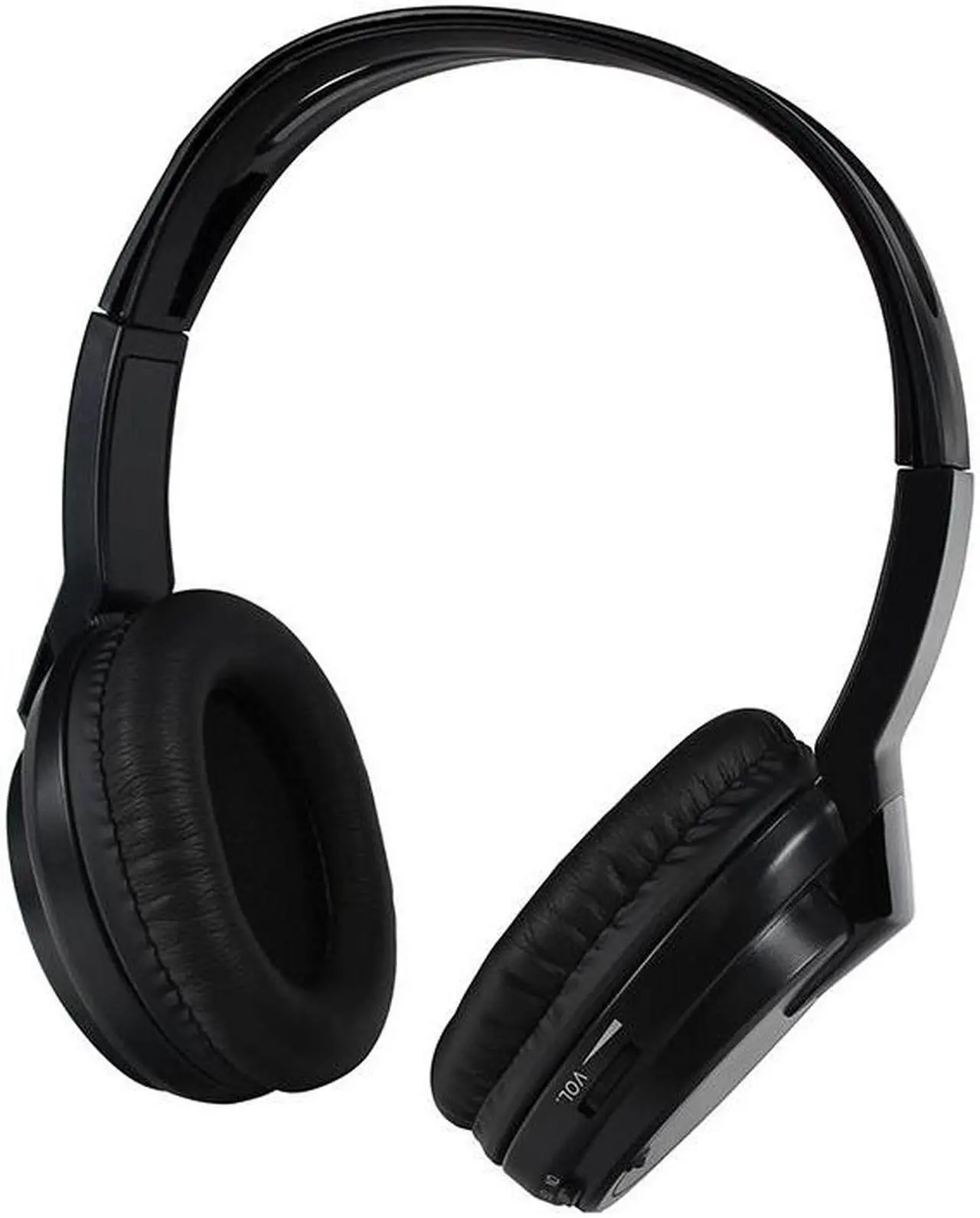 Alt view image 4 of 7 - Audiovox Wireless Headphones Single channel IR Faux leather ear piece 2-AAA included