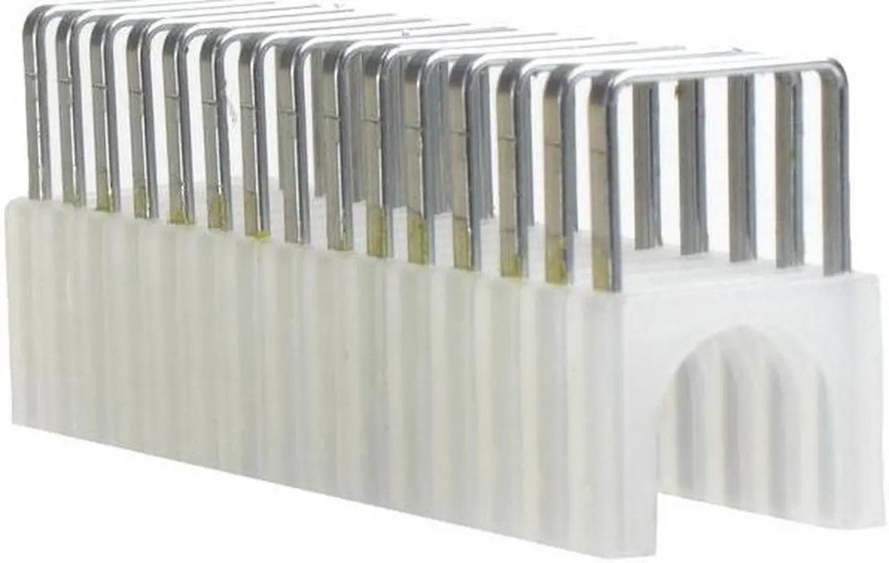 Alt view image 9 of 14 - Arrow Fastener 591168 5/16" x 5/16" Clear T59 Insulated Staples for RG59 Quad & RG6
