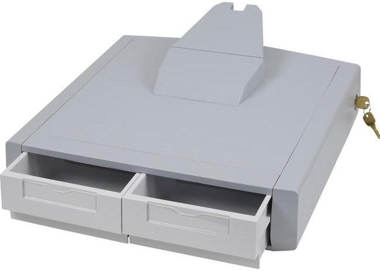 Ergotron 97-988 Styleview Primary Storage Drawer, Double - Mounting Component ( Drawer Module ) - Lockable - Medical - Gray, White - Cart Mountable