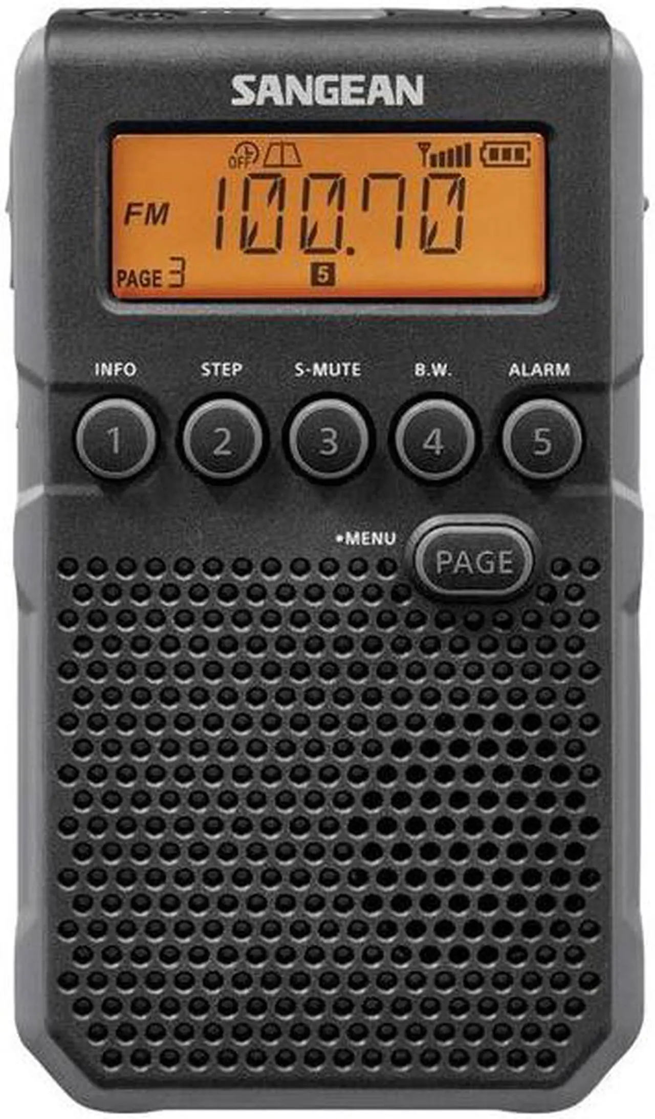 Alt view image 13 of 19 - Sangean DT-800BK AM/FM Weather Alert Pocket Radio (Black)