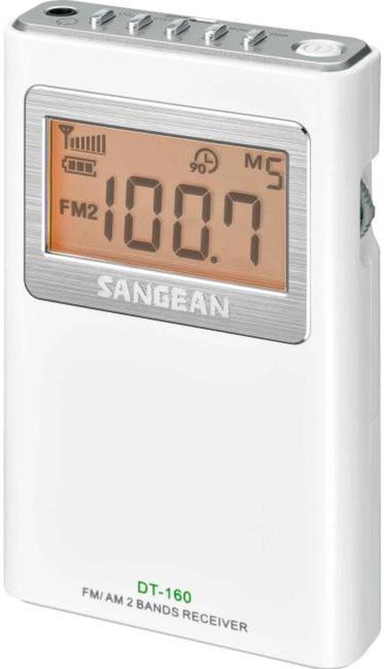 Alt view image 7 of 13 - Sangean AM FM Stereo Pocket Radio White DT-160