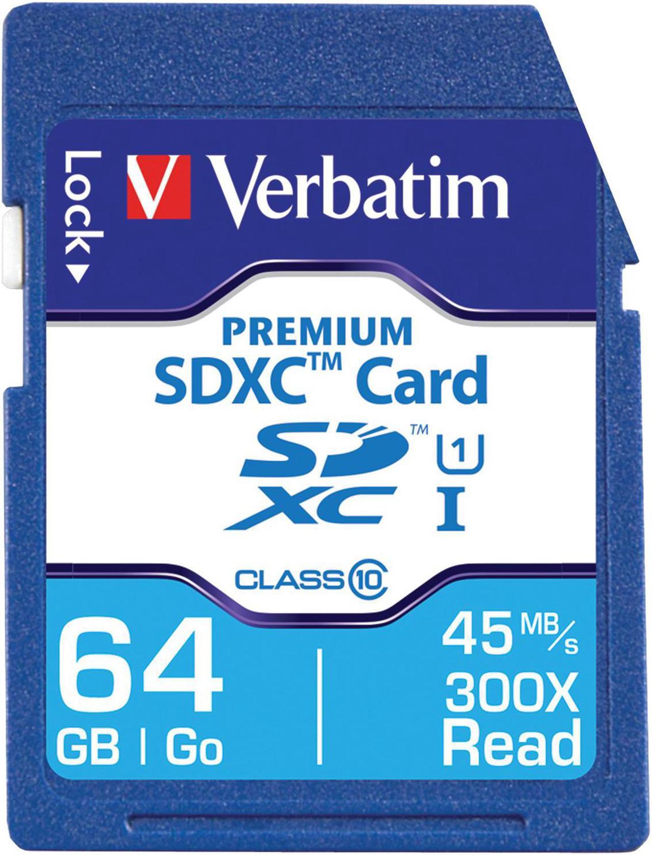 Verbatim 44024 Class 10 Premium SDXC Card (64GB)