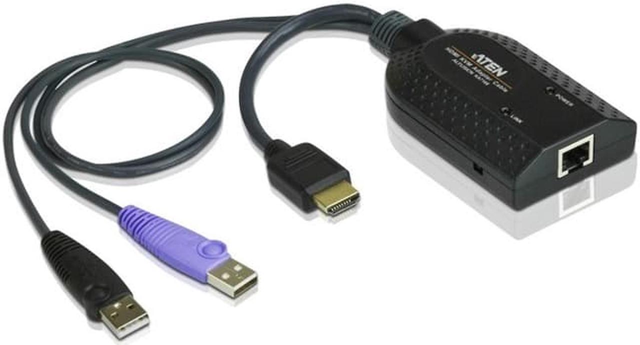 Alt view image 2 of 5 - Aten Hdmi Usb Virtual Media Kvm Adapter Cable With Smart Card Reader (Cpu Module)-Taa Compliant