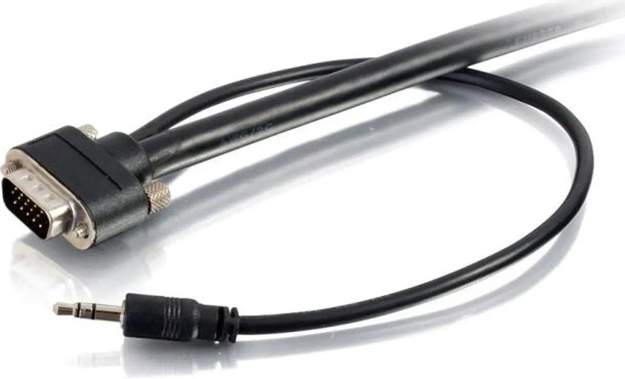 Alt view image 7 of 13 - C2G 50227 15ft Select VGA + 3.5mm Stereo Audio A/V Cable M/M - In-Wall CMG-Rated