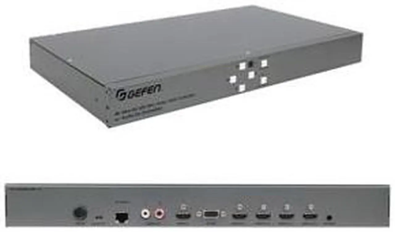 Alt view image 3 of 4 - 4K Ultra HD 600 MHz 1x4 Video Wall Controller with Audio De-Embedder