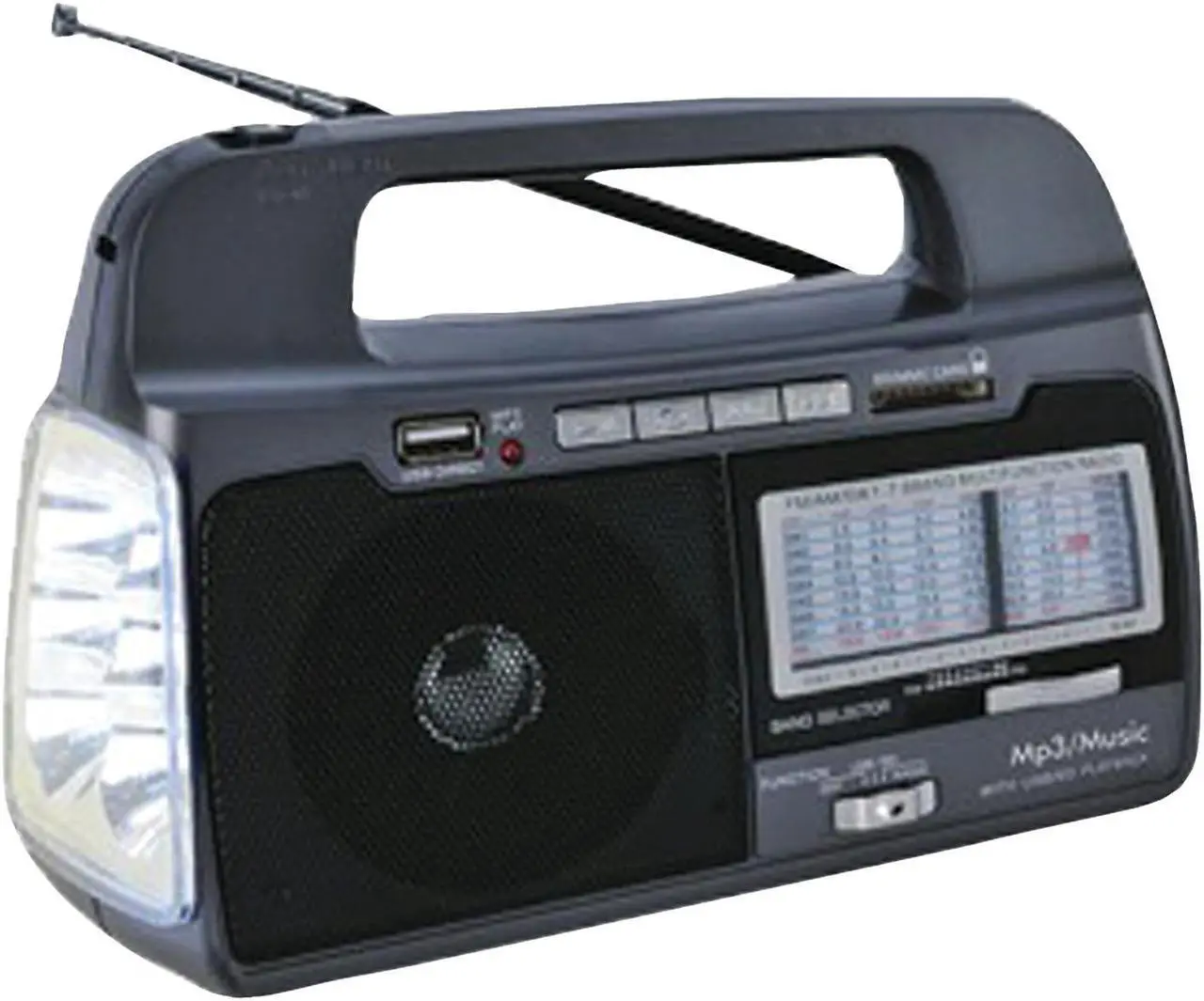 Alt view image 2 of 12 - Supersonic SC-1082 9-Band AM/FM/SW 1-7 Portable Radio