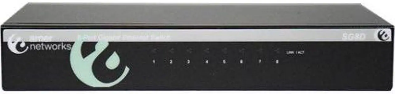 Main image of Amer SG8D 8 Port 10/100/1000 Mbps Gigabit Ethernet Desktop Switch
