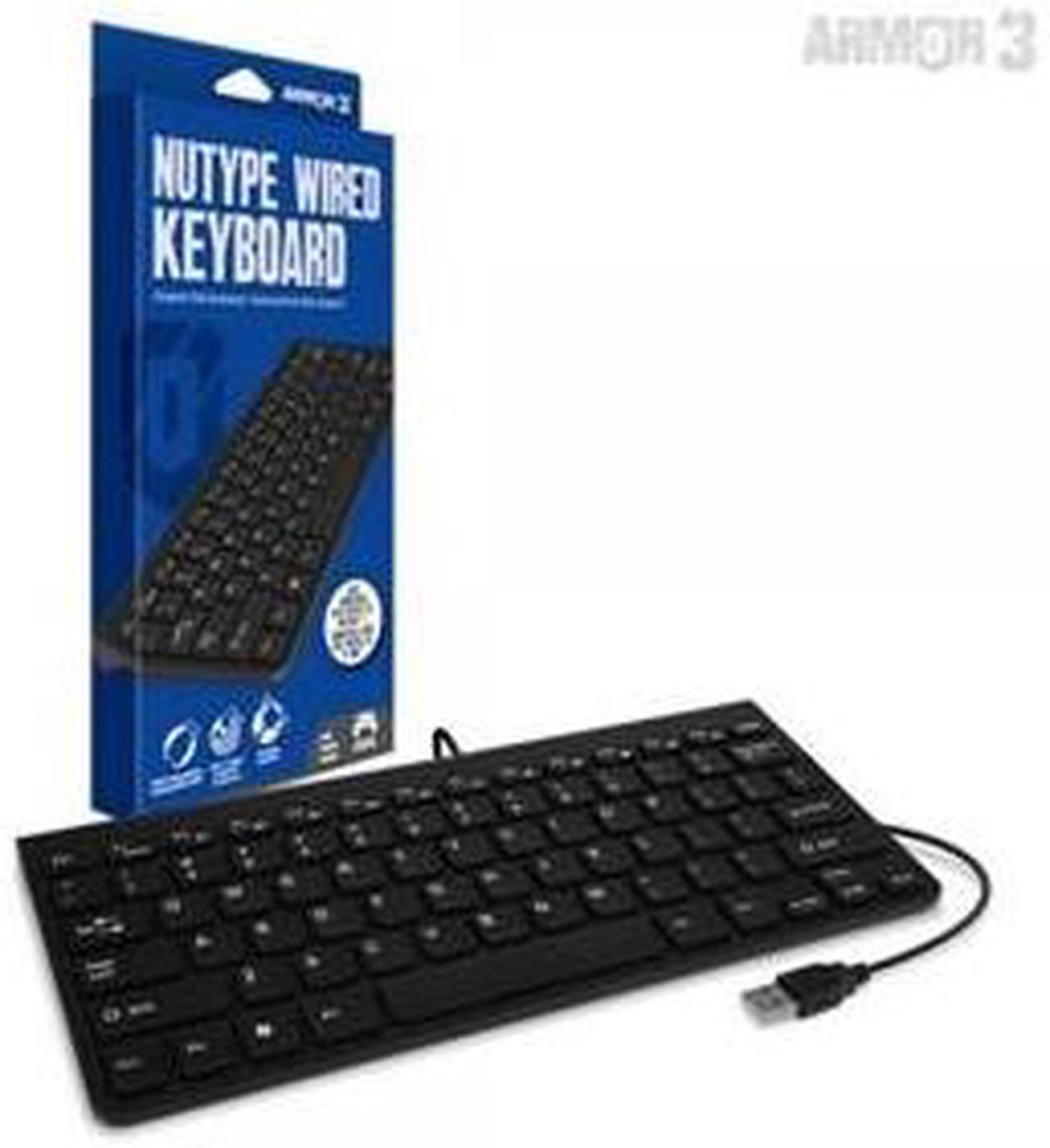 Alt view image 6 of 6 - Armor3 "NuType" Wired Keyboard for PlayStation 4 PS4, Nintendo Switch, PC, & Mac