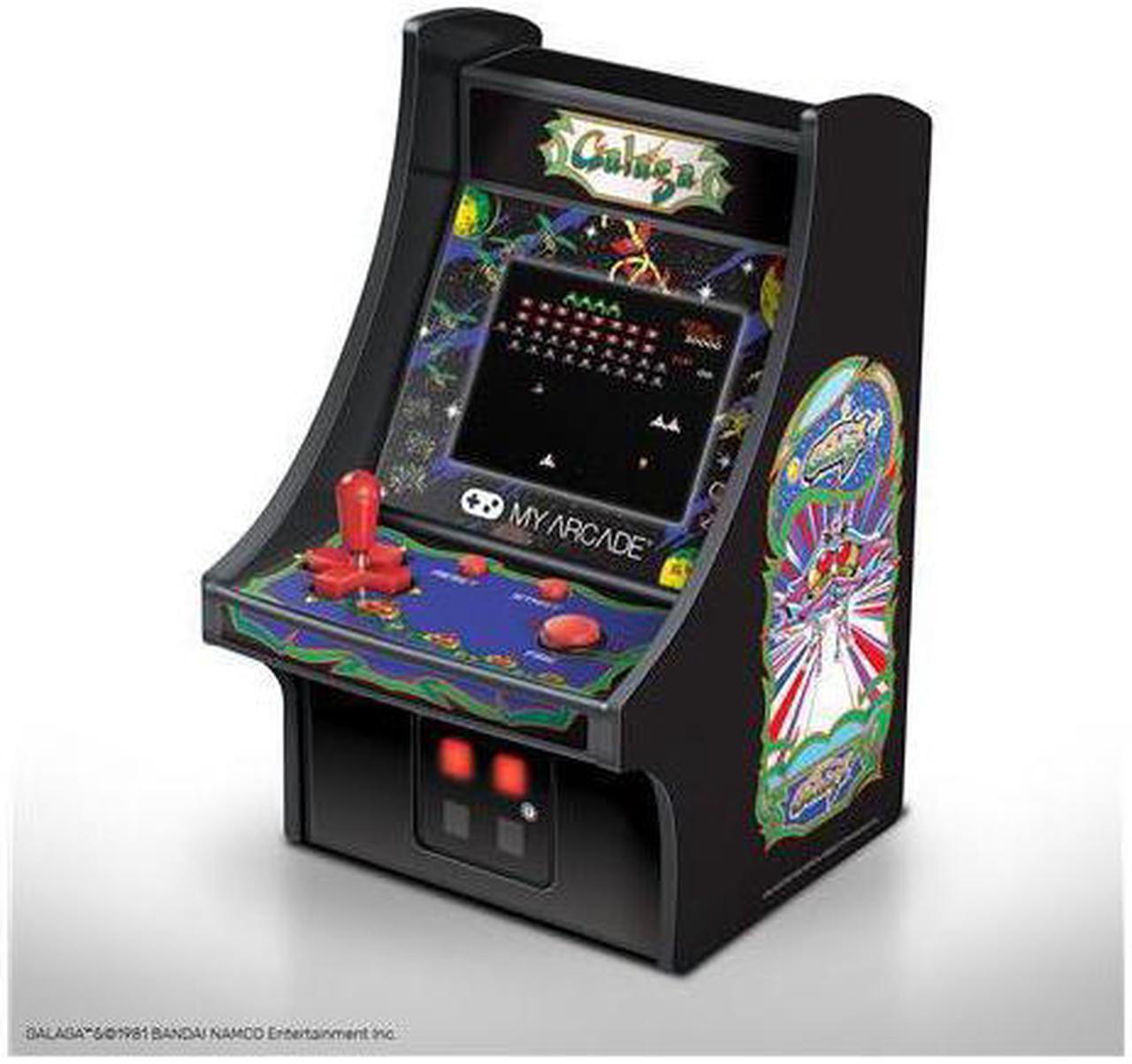 Alt view image 12 of 20 - MY ARCADE BANDAI NAMCO GALAGA 6" Micro Arcade Machine Portable Handheld Video Game