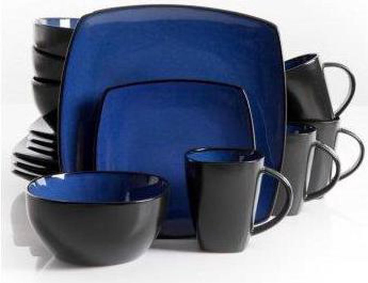 Alt view image 5 of 13 - GIBSON 68632.16 SoHo Lounge Stoneware Blue16pc