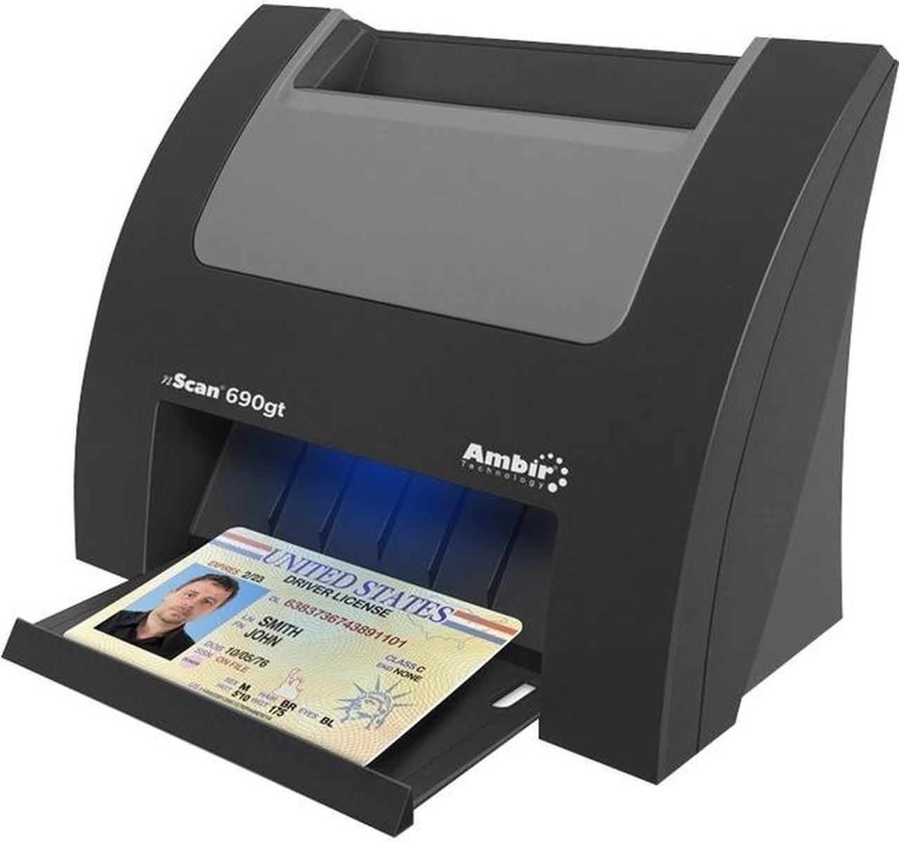 Alt view image 6 of 16 - Ambir nScan 690gt DS690GT-AS Card Optical Resolution - up to 600dpi Duplex ID Card Scanner with AmbirScan