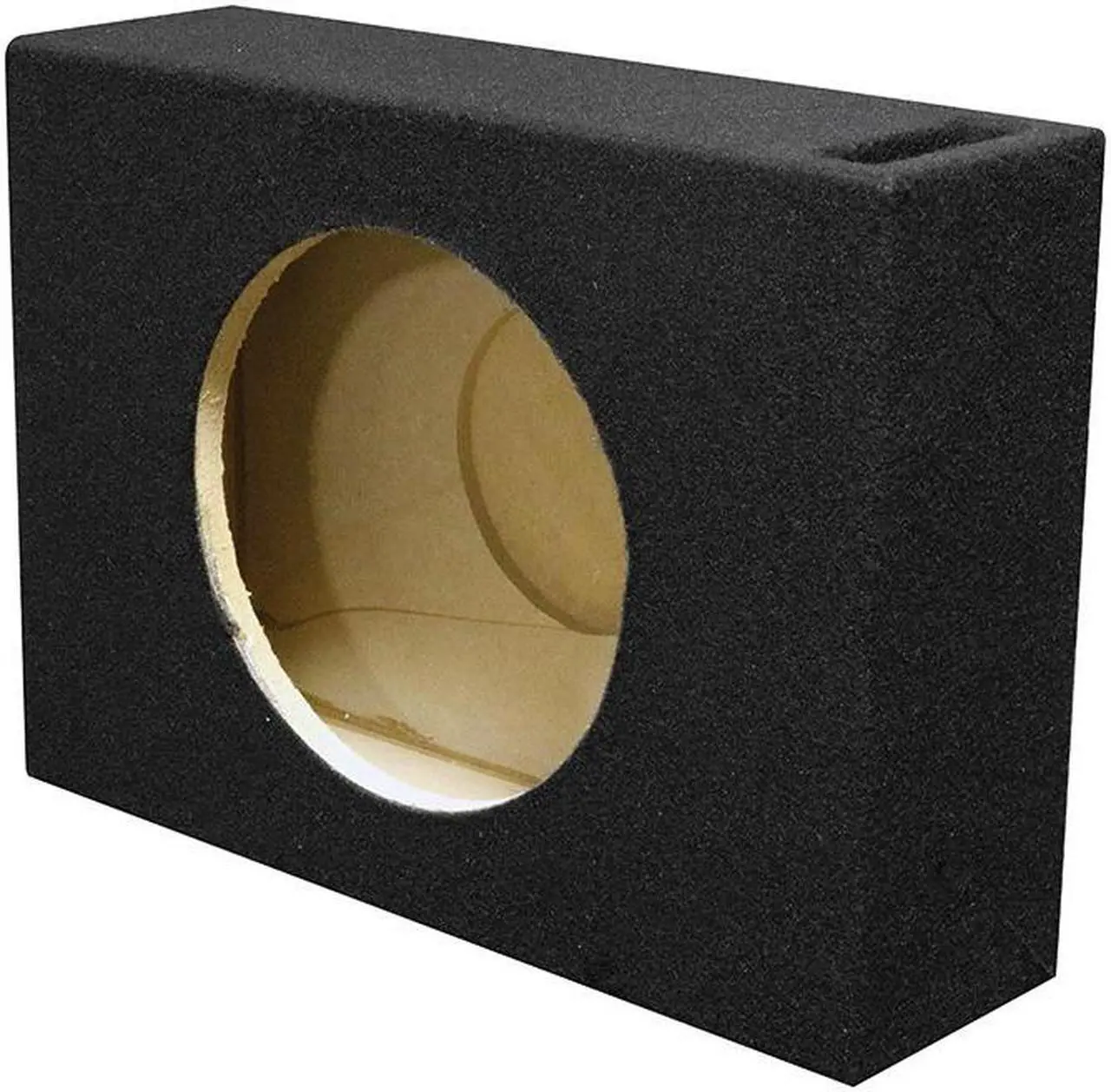 Alt view image 6 of 7 - QPower SHALLOW110 Single 10 Inch Vented Shallow Subwoofer Sub Box Enclosure