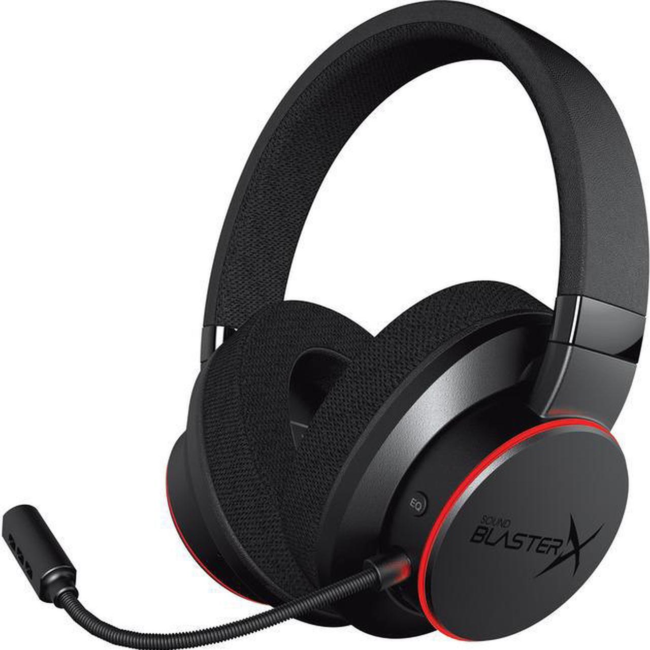 Alt view image 9 of 10 - sound blasterx h6 usb gaming headset with 7.1 virtual surround sound, memory foam fabric earpads, hardware eq modes, ambient monitoring and rgb lighting for ps4, xbox one, nintendo switch, and pc
