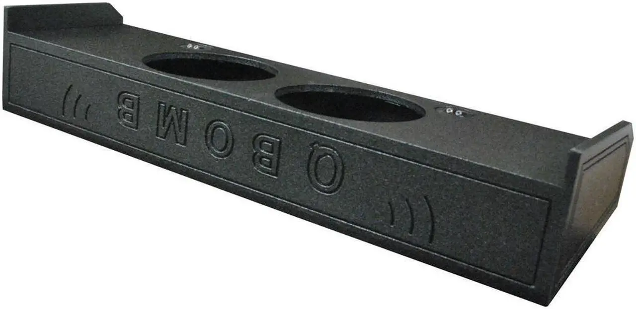 Alt view image 7 of 9 - QPower 10" Downfire 2 Hole 2009-2016 F150 Super Crew Subwoofer Box Enclosure