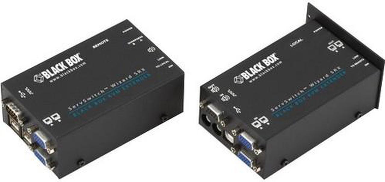 Alt view image 4 of 7 - Black Box ACU5052A KVM Extender - Dual VGA, USB 2.0, RS232, Audio, Dual-Access, CATx