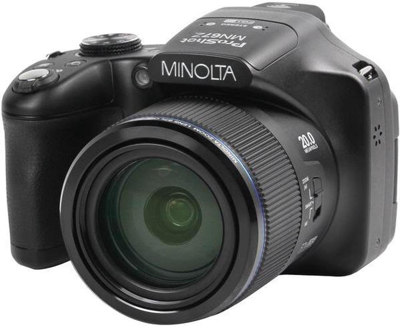 Main image of Minolta MN67Z-BK ProShot Wi-Fi Bridge Camera with 67x Optical Zoom, Black