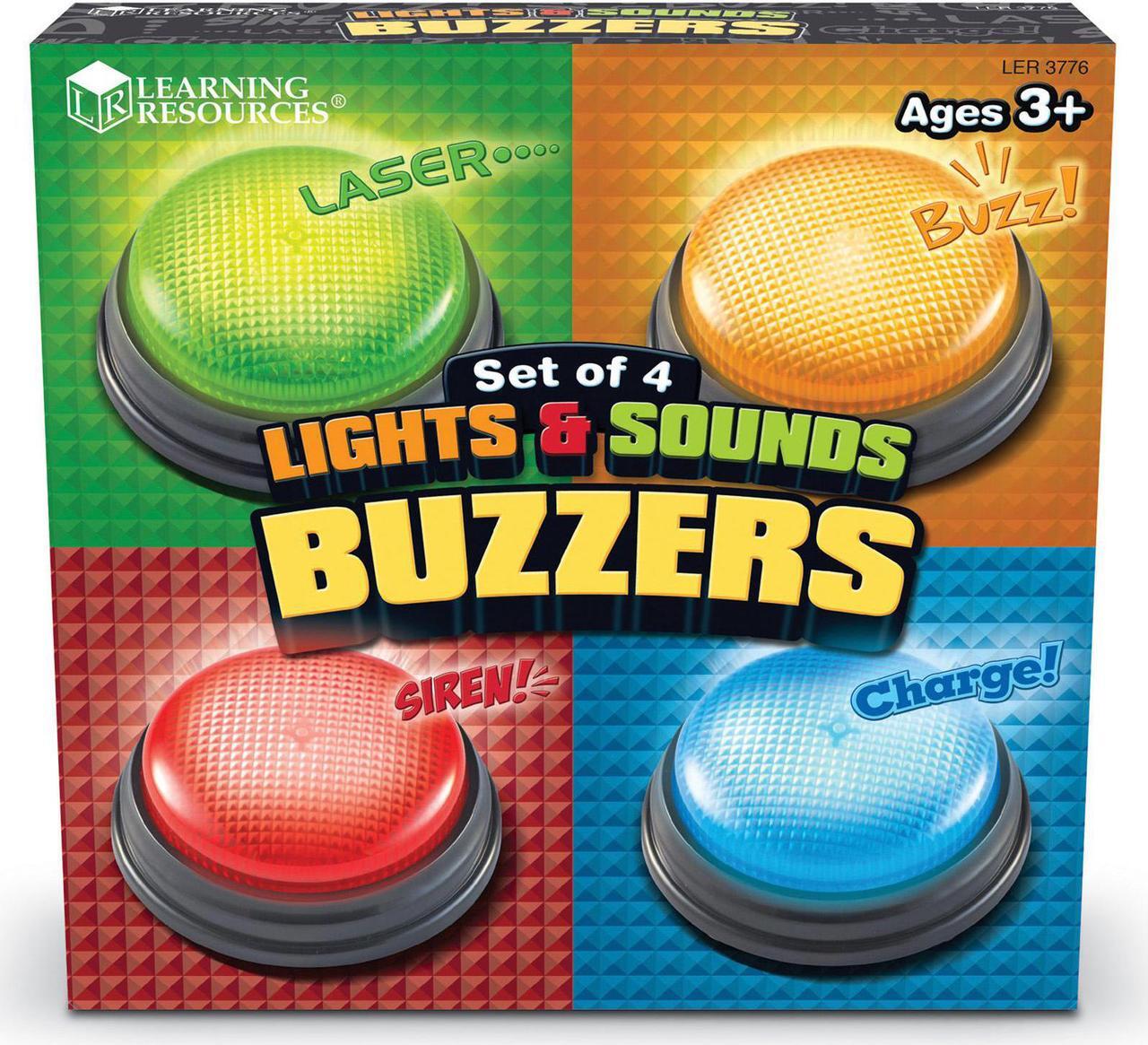 Alt view image 3 of 13 - LEARNING RESOURCES LIGHTS AND SOUNDS BUZZERS SET OF 4