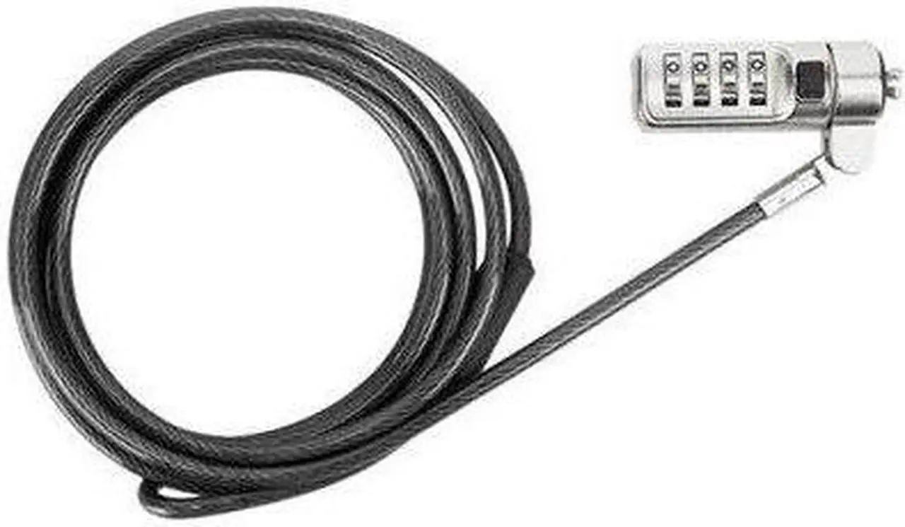 Alt view image 6 of 20 - Targus DEFCON Cable Lock - Resettable - Galvanized Steel - 6.50 ft - For Notebook - ASP66GLX